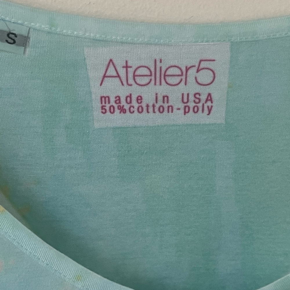 Atelier 5 Gozde Yilmaz Womens Size S Floral 3/4 Sleeve Cotton Poly MIDI - Picture 5 of 11